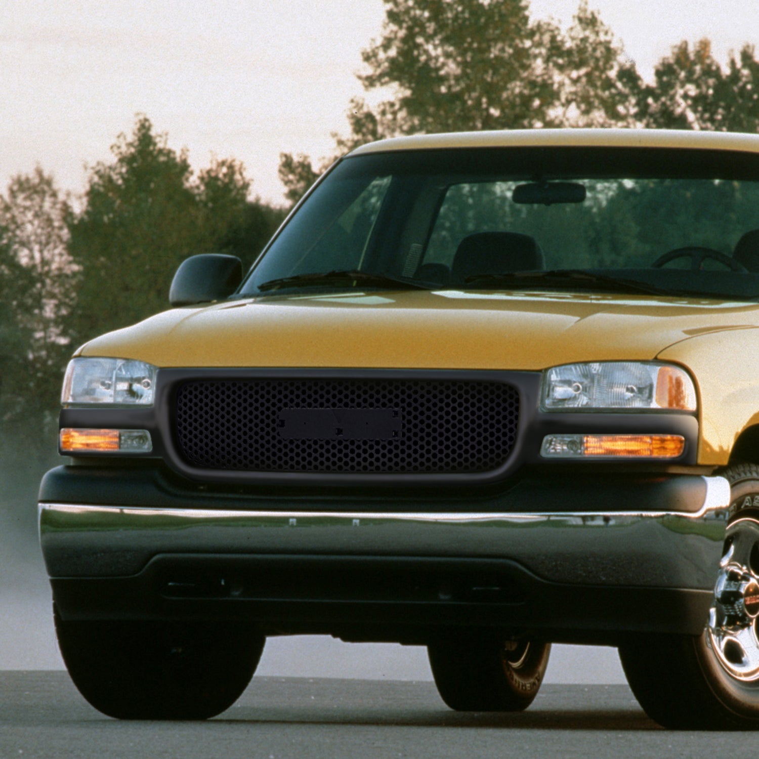 1999-2002 GMC Sierra 1500 2500LD/ 2000-2006 Yukon + XL Black ABS Mesh Grille