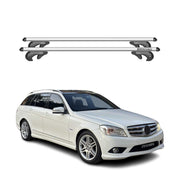 2010-2014 Mercedes C Class W204 Wagon Roof Rack Cross Bars Silver
