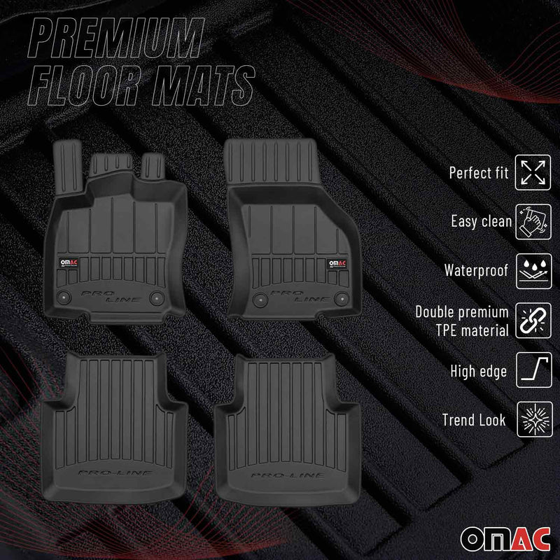 2019-2023 VW Arteon Premium Floor Mats Liners Full Set All Weather Heavy Duty