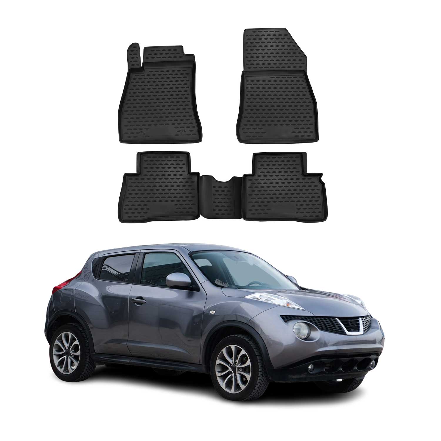 2011-2017 Nissan Juke Floor Mats Liners Full Set All Weather Black