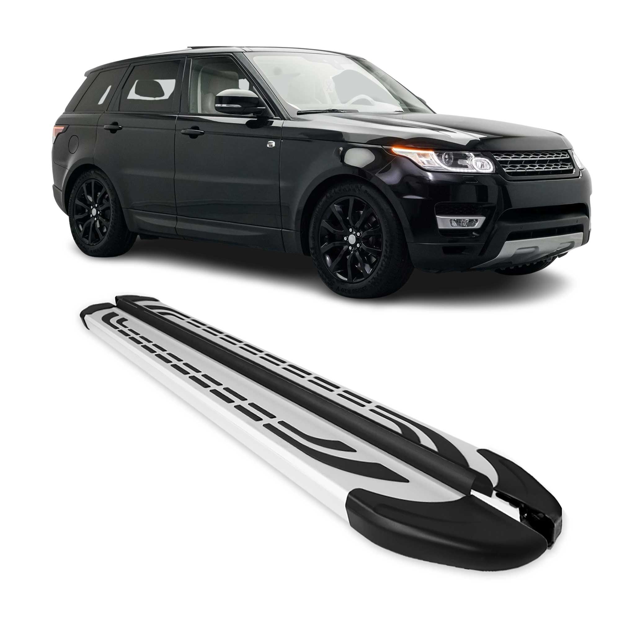 2013-2021 Land Rover Range Rover Running Boards Side Steps Silver