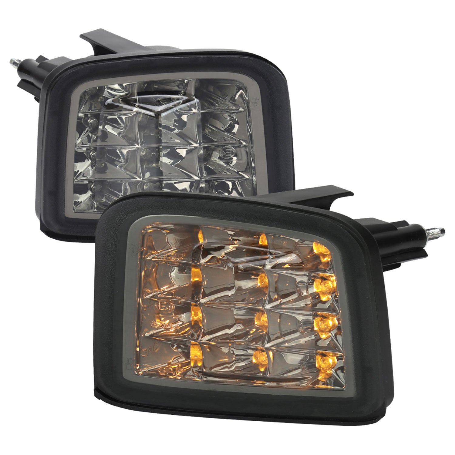 2015-2021 Subaru WRX /WRX STI Front Bumper LED Turn Signal Lights Chrome/Smoke