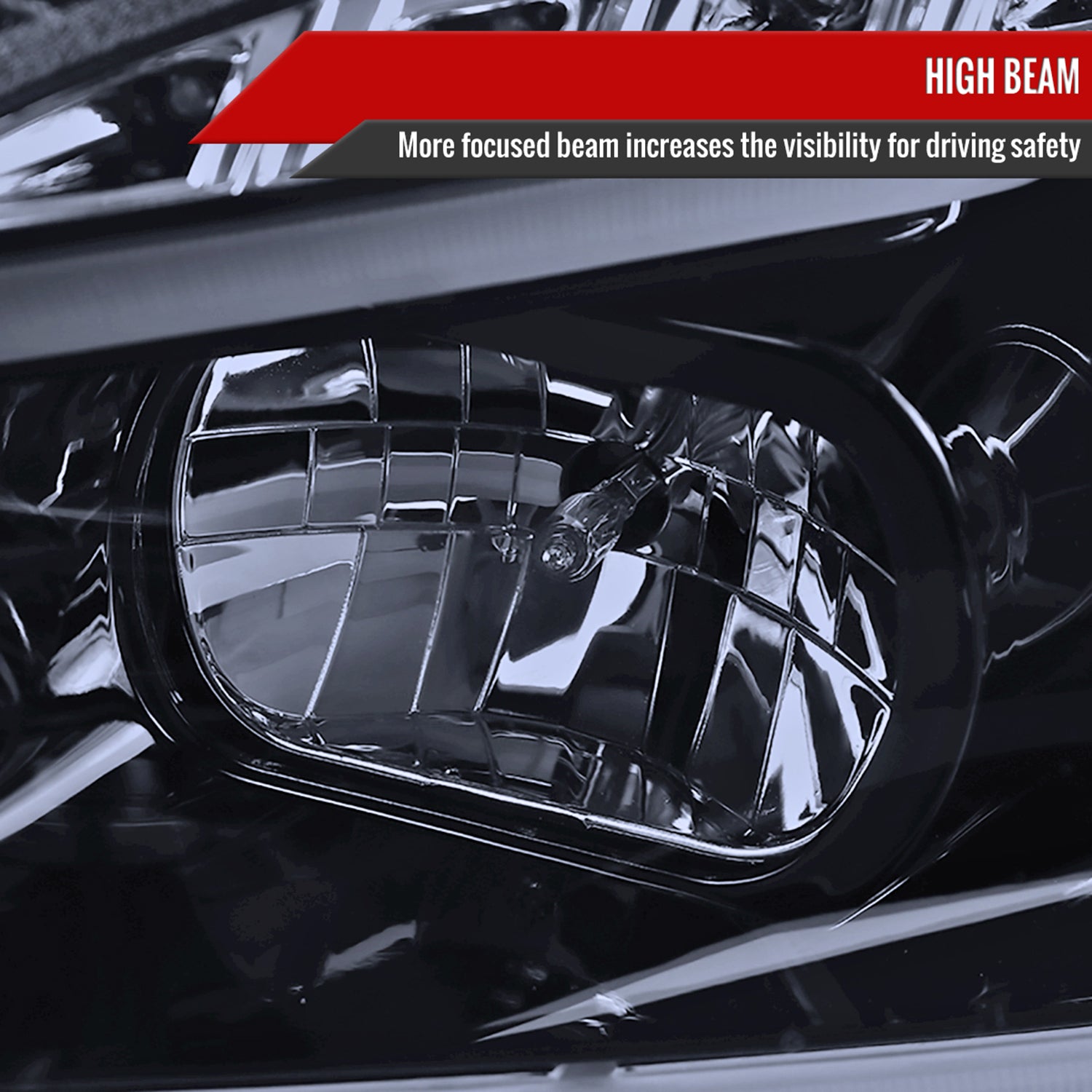 2008-2012 Chevy Malibu LS LT LTZ LED Headlights LED Signal Lights Glossy Black