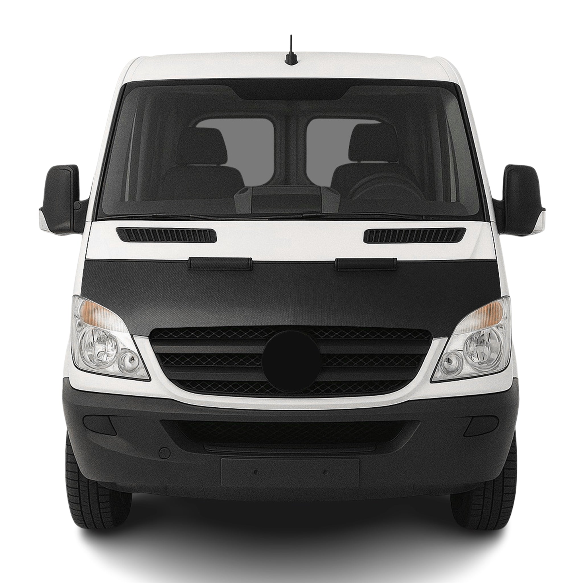 2006-2013 Mercedes Sprinter W906 Car Bonnet Mask Hood Bra Carbon Black 1 Pc