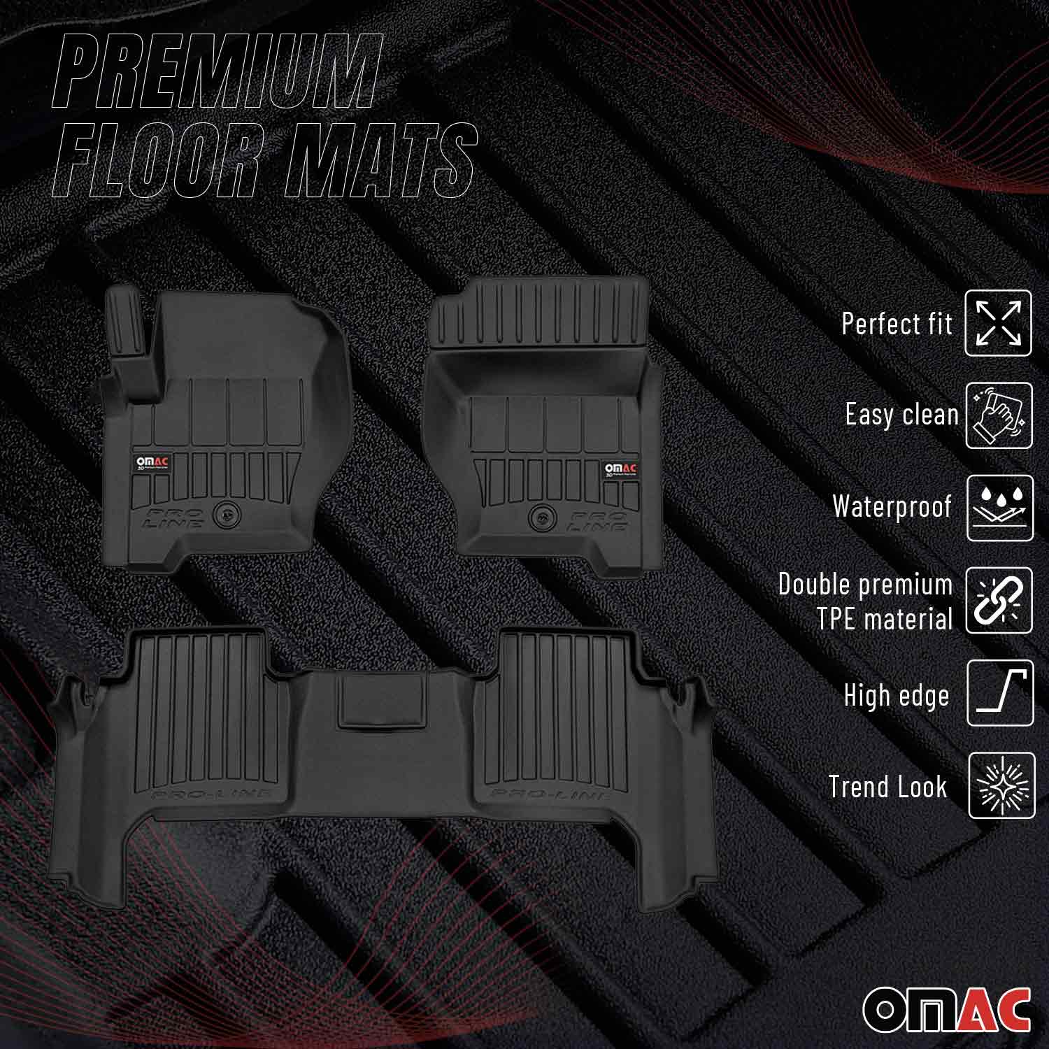 2006-2013 Land Rover Range Rover Sport Premium Floor Mats Liners Full Set All Weather Heavy Duty