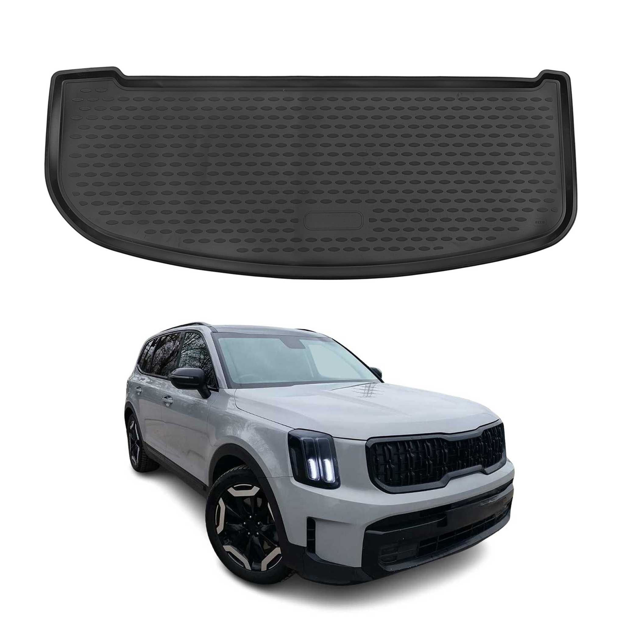 2020-2025 Kia Telluride Cargo Liner Trunk Mat All Weather 2nd Row Black