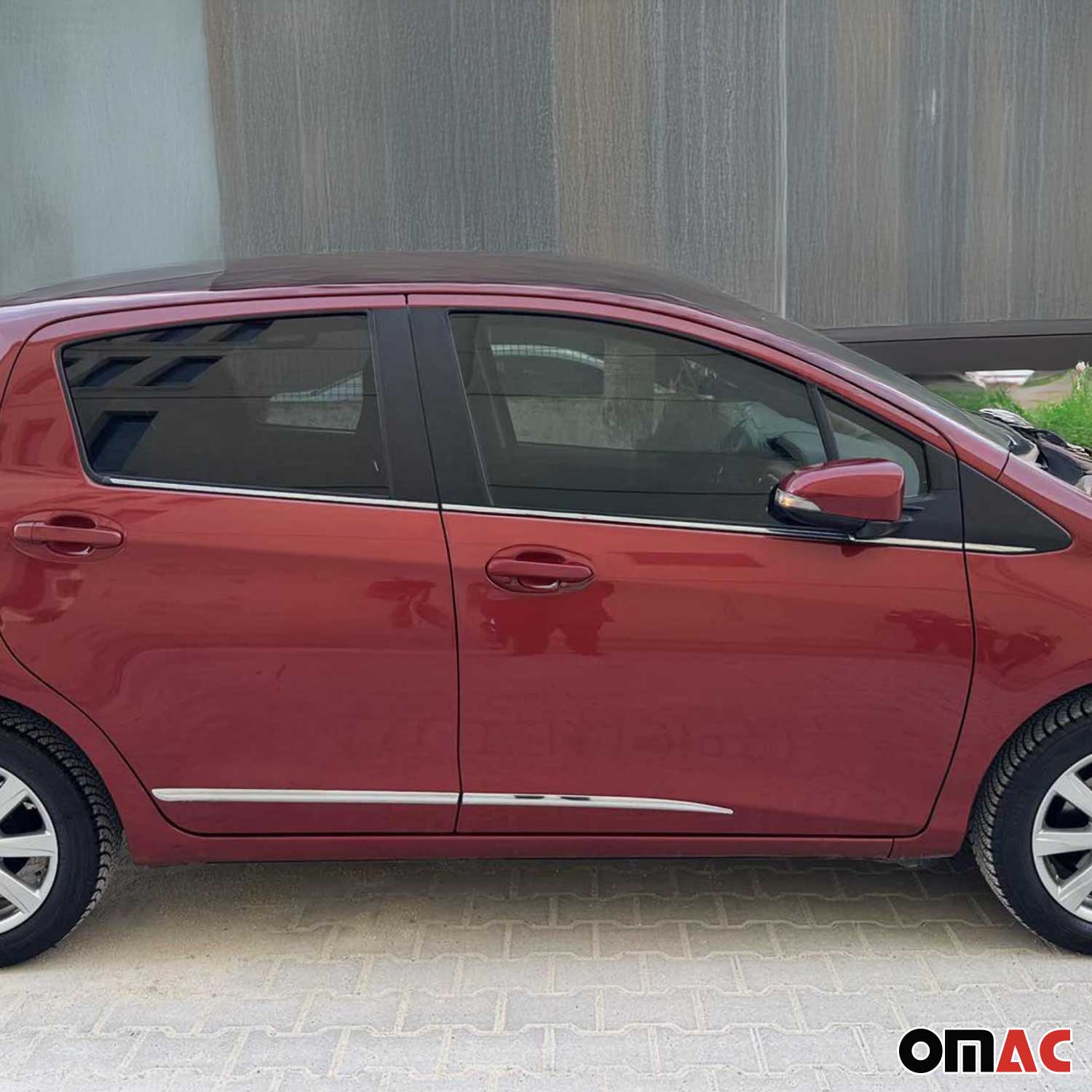 2013-2020 Toyota Yaris Window Molding Trim Streamer Stainless Steel Silver 4 Pcs