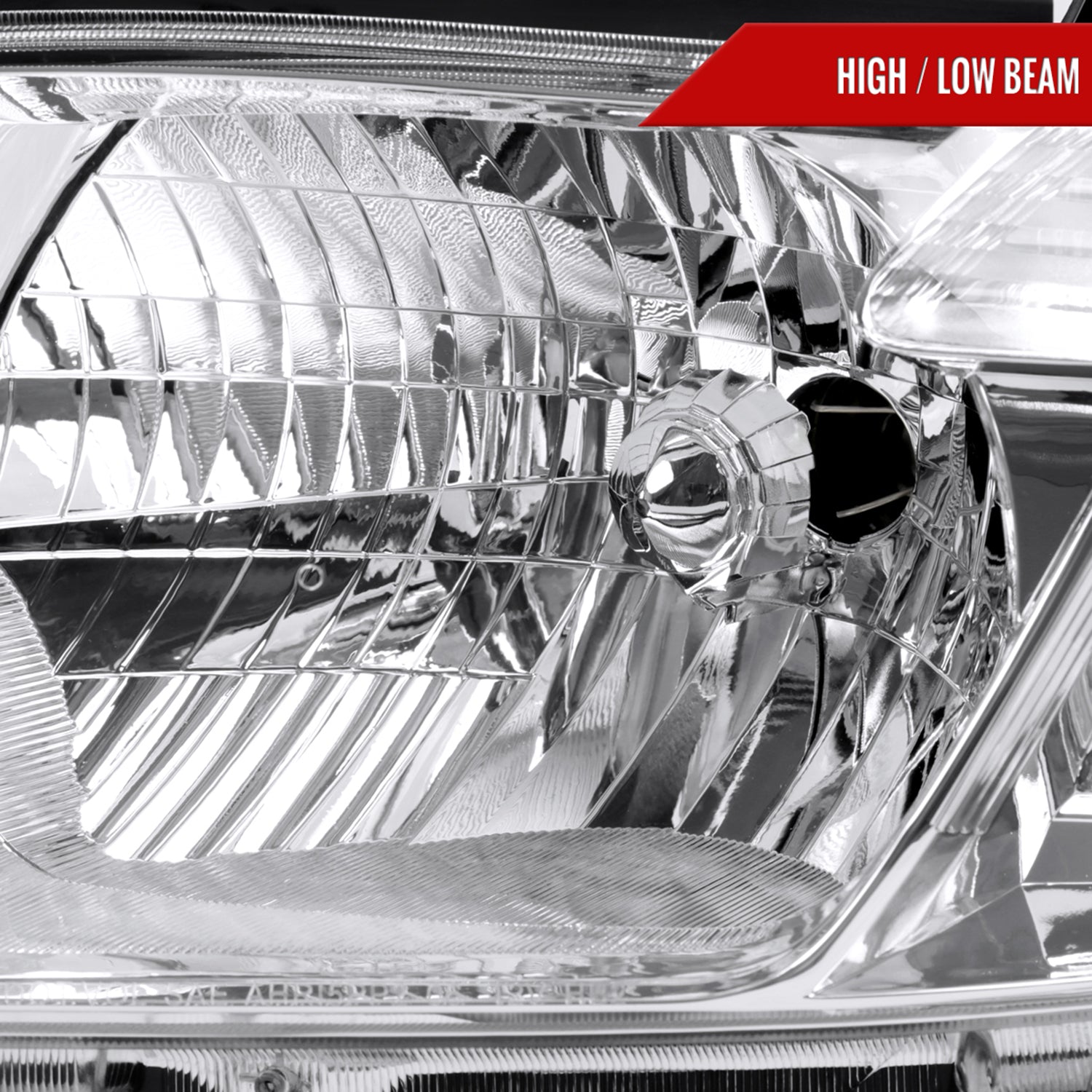 2008-2010 Toyota Highlander Factory Halogen Headlights Chrome/Clear