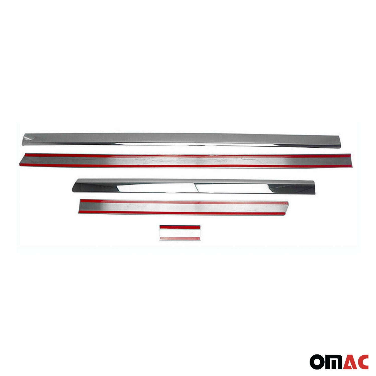 Side Door Molding Trim for VW T5 Transporter 2003-2015 S.Steel L1 Short RHD
