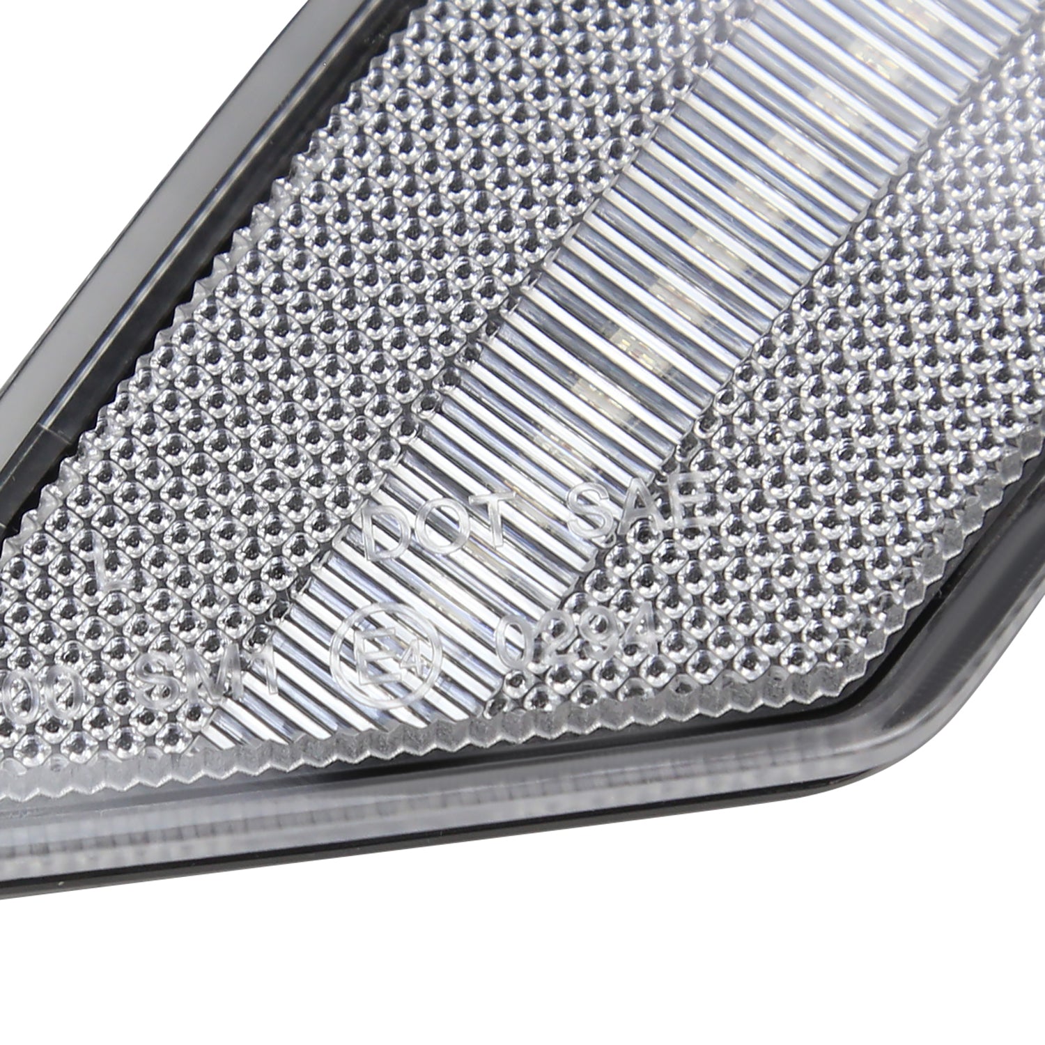 2019-2021 Ford Ranger 2PC LED Side Marker Lights Chrome Housing/Clear Lens