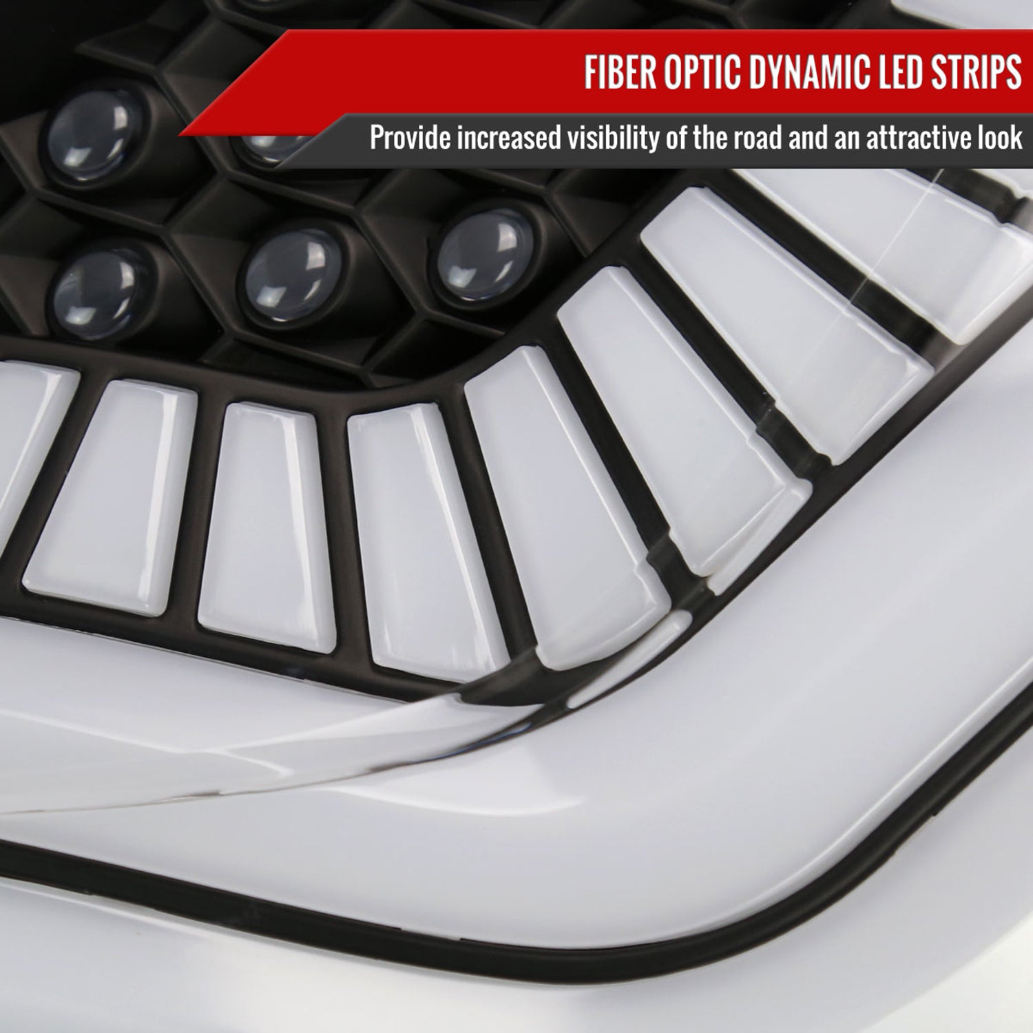 2017-2021 Honda Civic Hatchback Turn Signal LED Tail Lights Matt Black/Clear