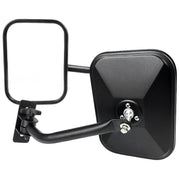 1997-2018 Jeep Wrangler TJ/JK Quick Release Black Steel Square Side Mirrors