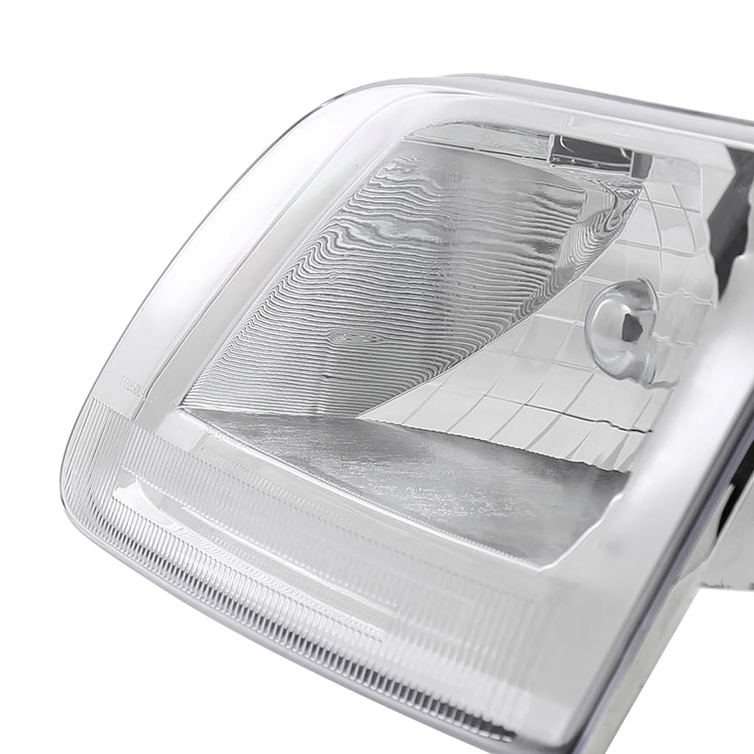 1997-2004 Ford F-150/Expedition Factory Style Crystal Headlights Chrome/Clear