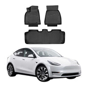 OMAC Floor Mats Liner for Tesla Model Y Long Range Dual Motor 2020-2026 Black