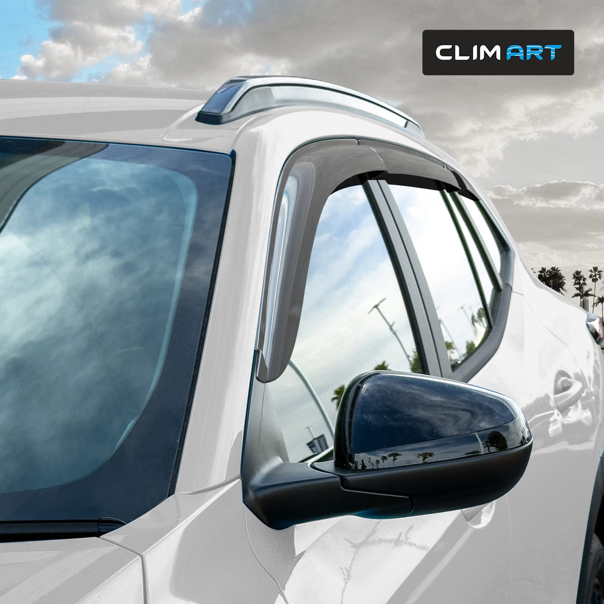 Clim Art Wind Deflectors for Chevrolet Trax 2024-2026 Tape-On Dark Smoke 6Pcs