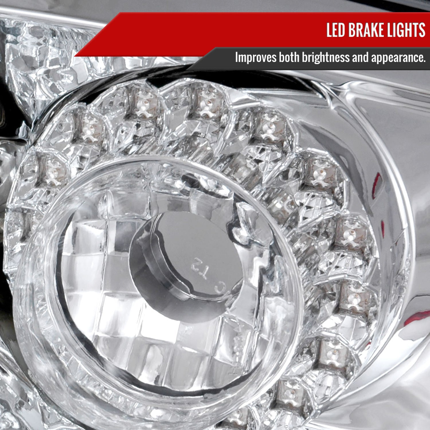 2006-2011 Mitsubishi Eclipse LED Tail Lights Chrome Housing/Clear Lens