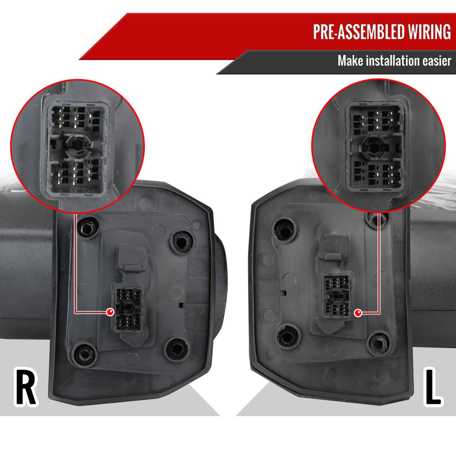 2020-2024 Chevy Silverado/GMC Sierra 2500HD/3500HD Heated Towing Mirrors Smoke