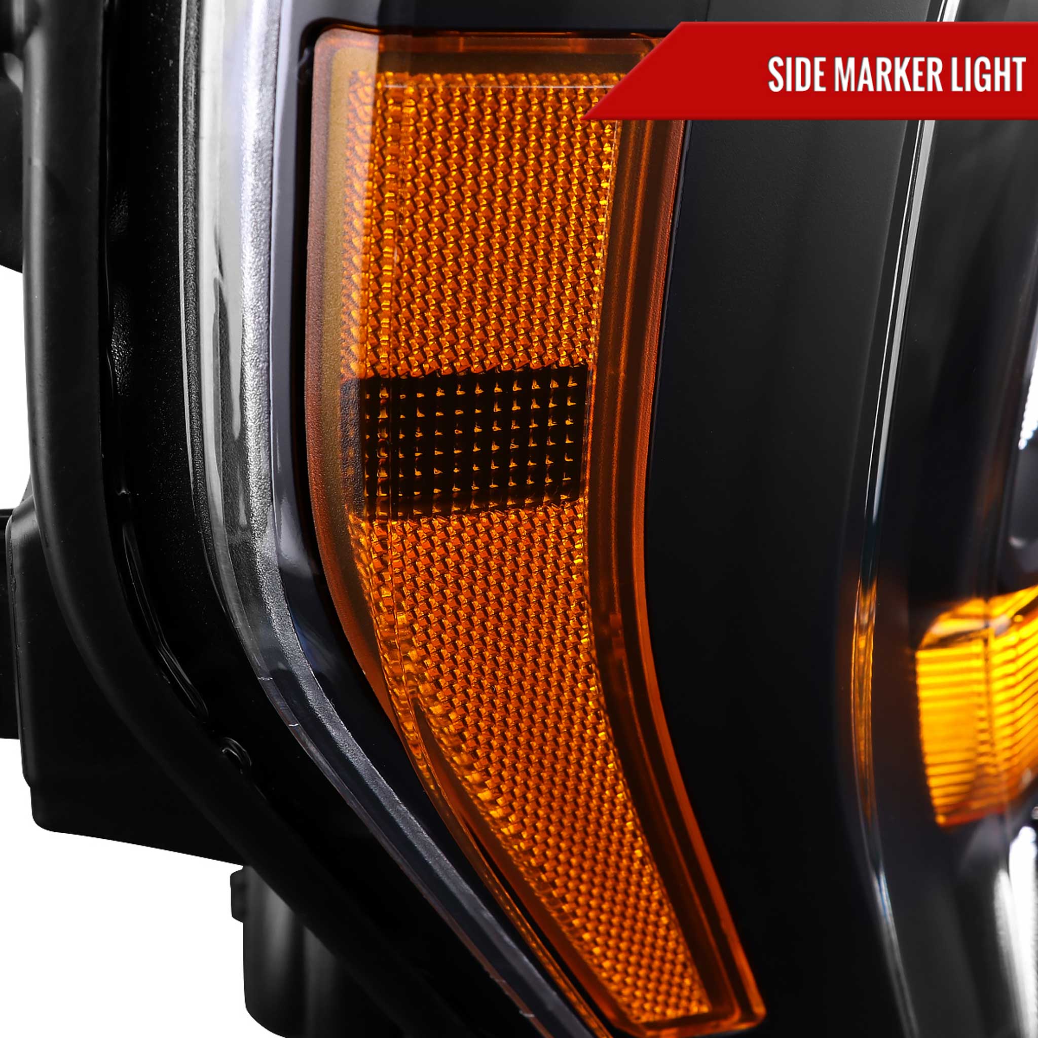 For Ford F-150 2021-2023 Factory Style Headlight Matte Black Housing Clear Lens Passenger Side Only