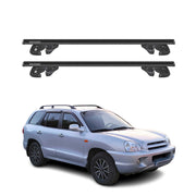 2007-2012 Hyundai Santa Fe Roof Rack Cross Bars Black