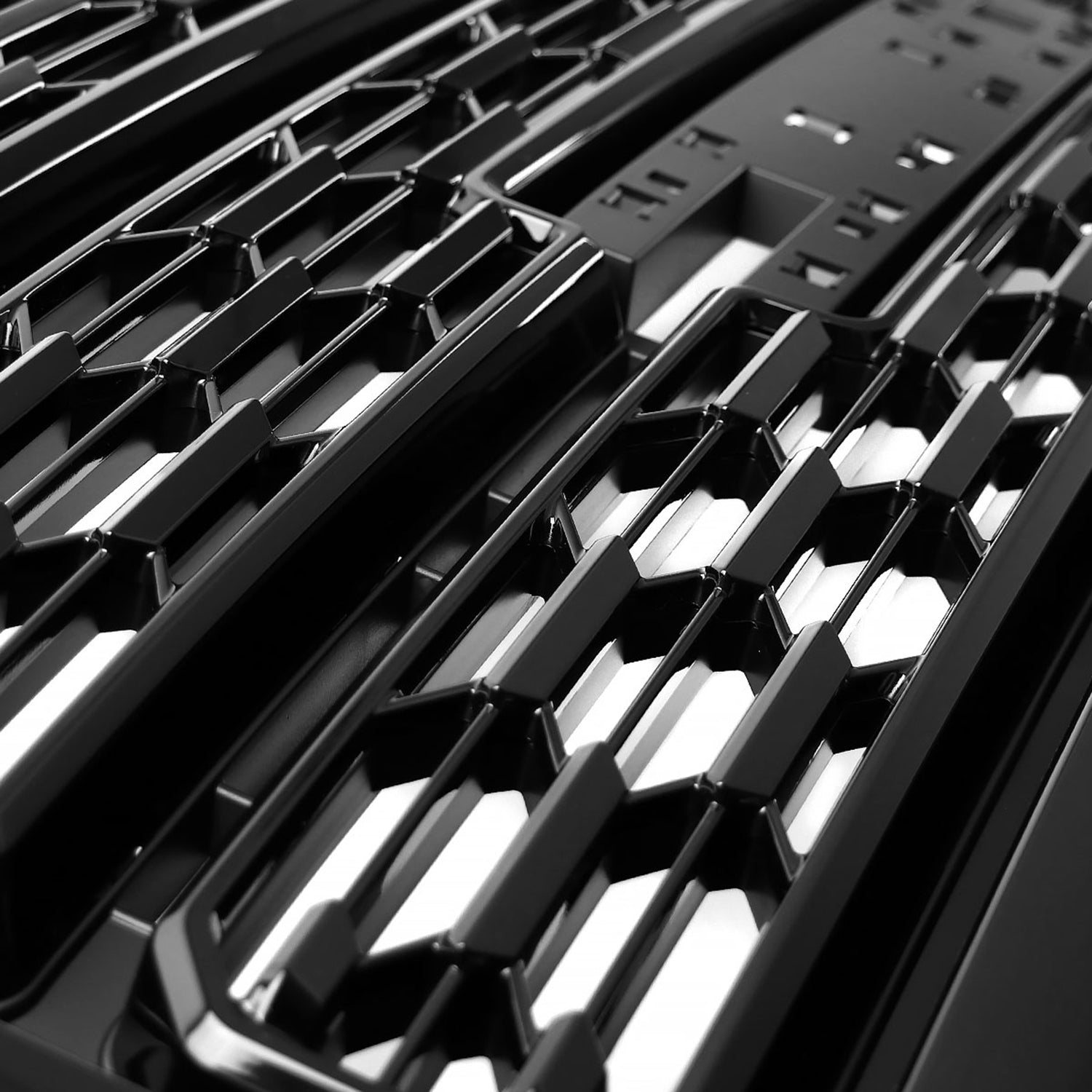 2021-2022 GMC Canyon Glossy Black Denali Style Front Upper Mesh Hood Grille