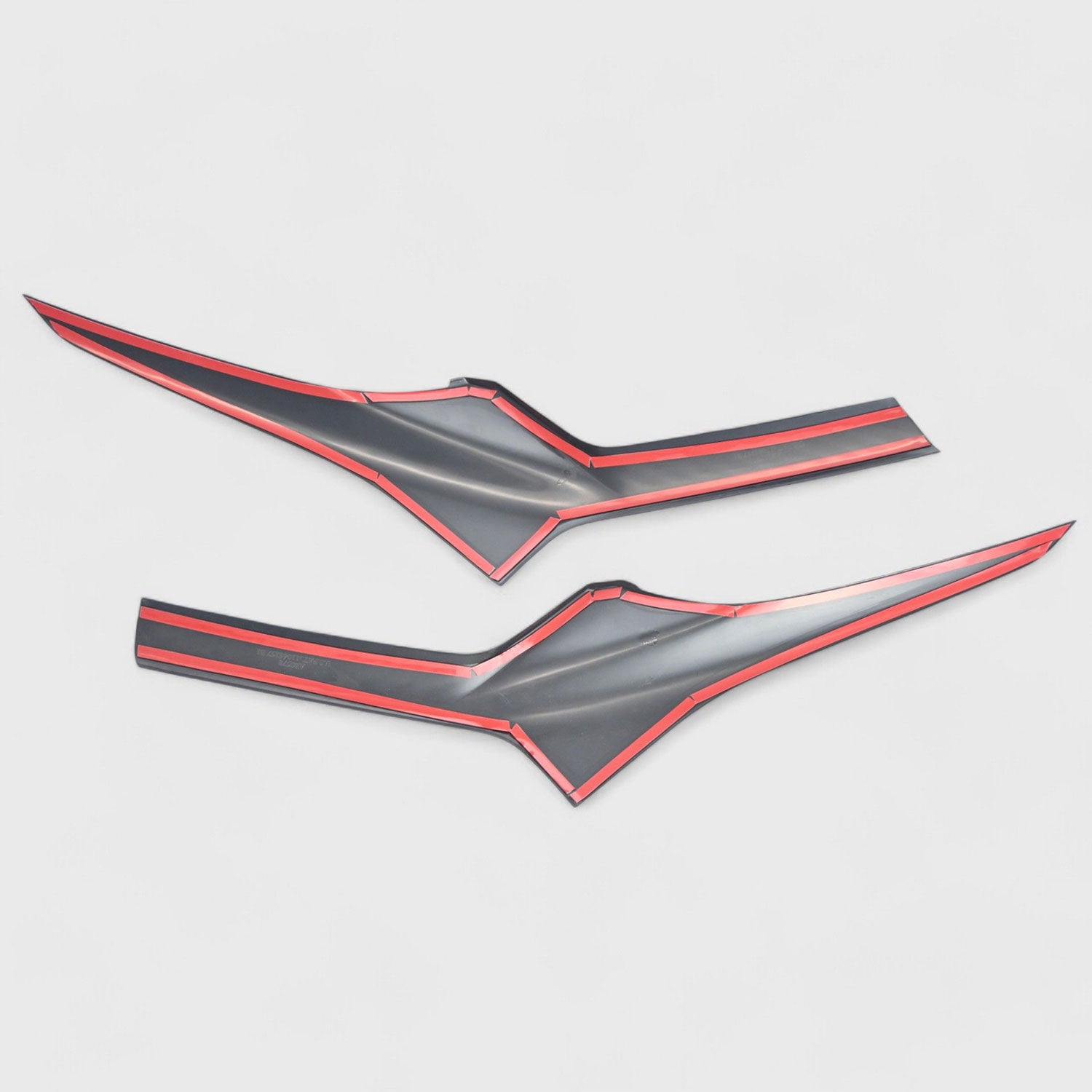 2019-2022 Chevrolet Blazer Grille Overlay Gloss Black 2Pcs ABS Plastic