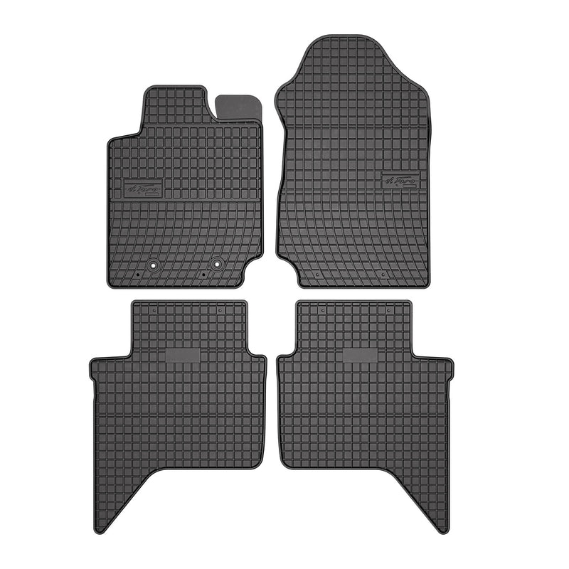 2019-2024 Ford Ranger SuperCrew Floor Mats Liners Full Set All Weather Rubber