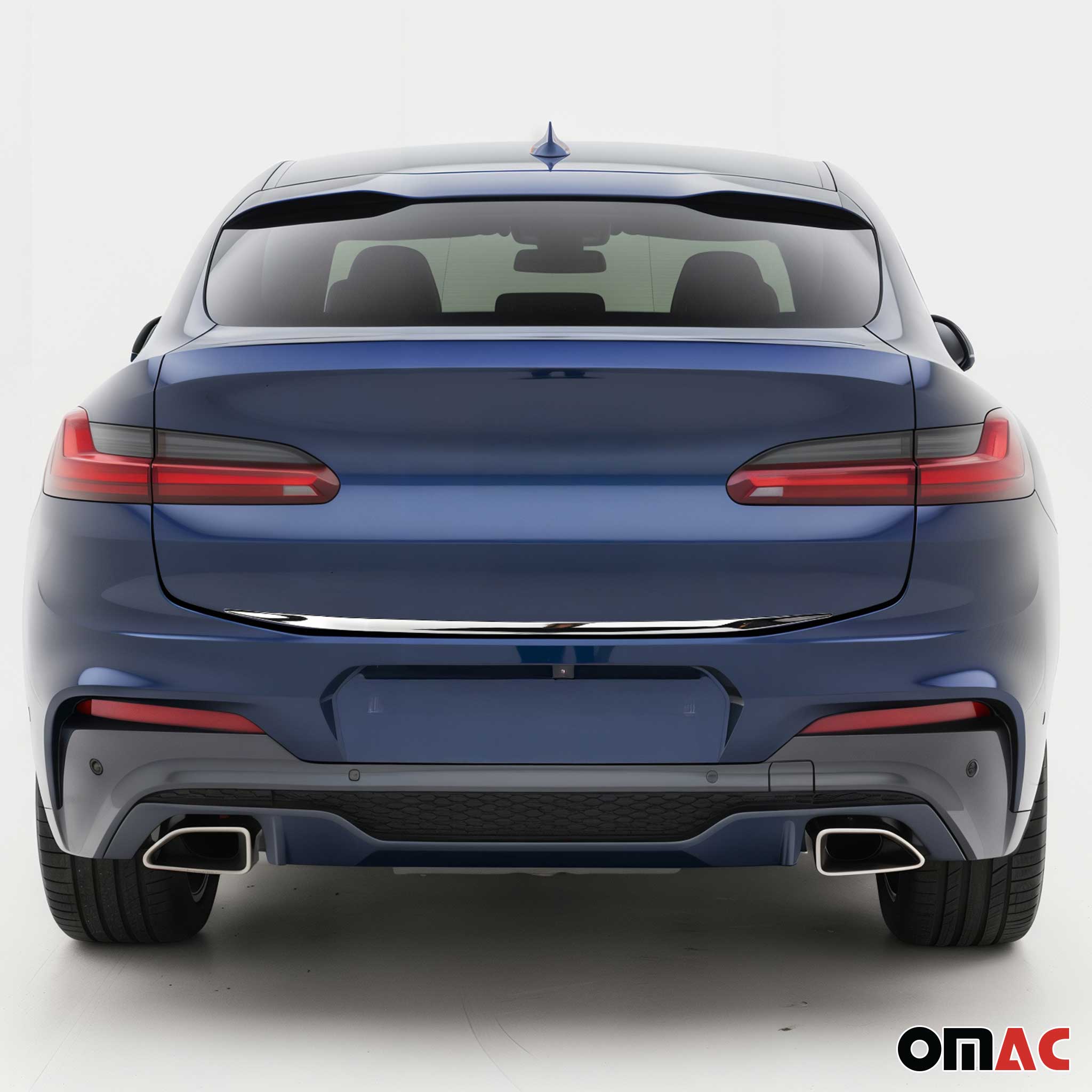 2019-2025 BMW X4 G02 2.gen Rear Trunk Lid Molding Trim Stainless Steel Silver 1Pc