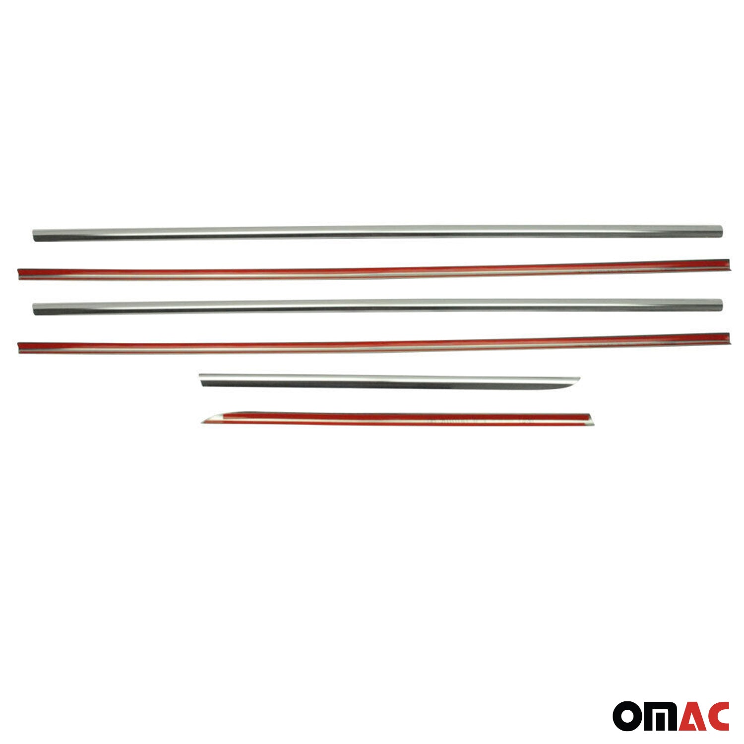 2003-2009 Toyota Land Cruiser Prado Window Molding Trim Streamer Stainless Steel 6x