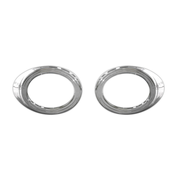 Fog Light Lamp Bezel Cover for Ford Transit Connect 2010-2013 Silver 2 Pcs