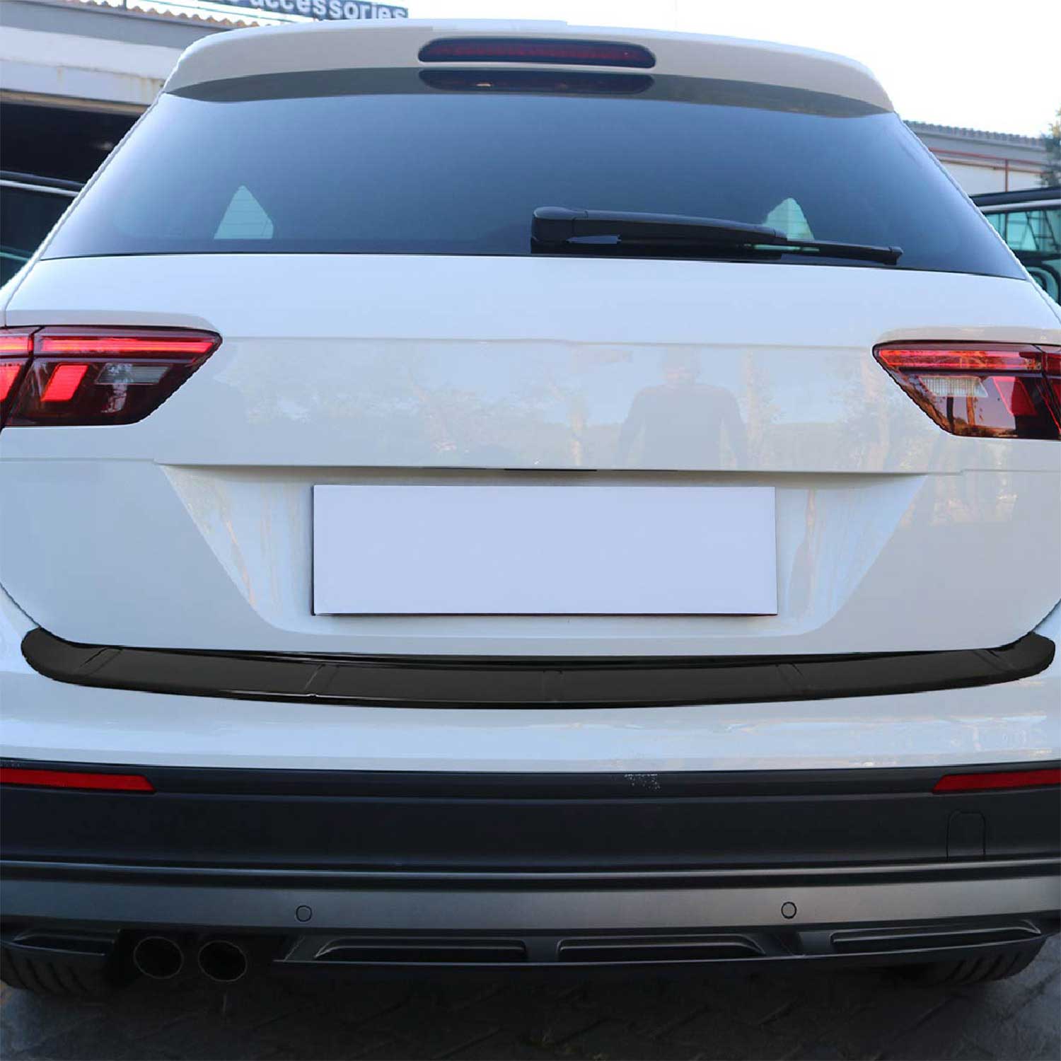 2018-2024 VW Tiguan Rear Bumper Guard Acrylic Black