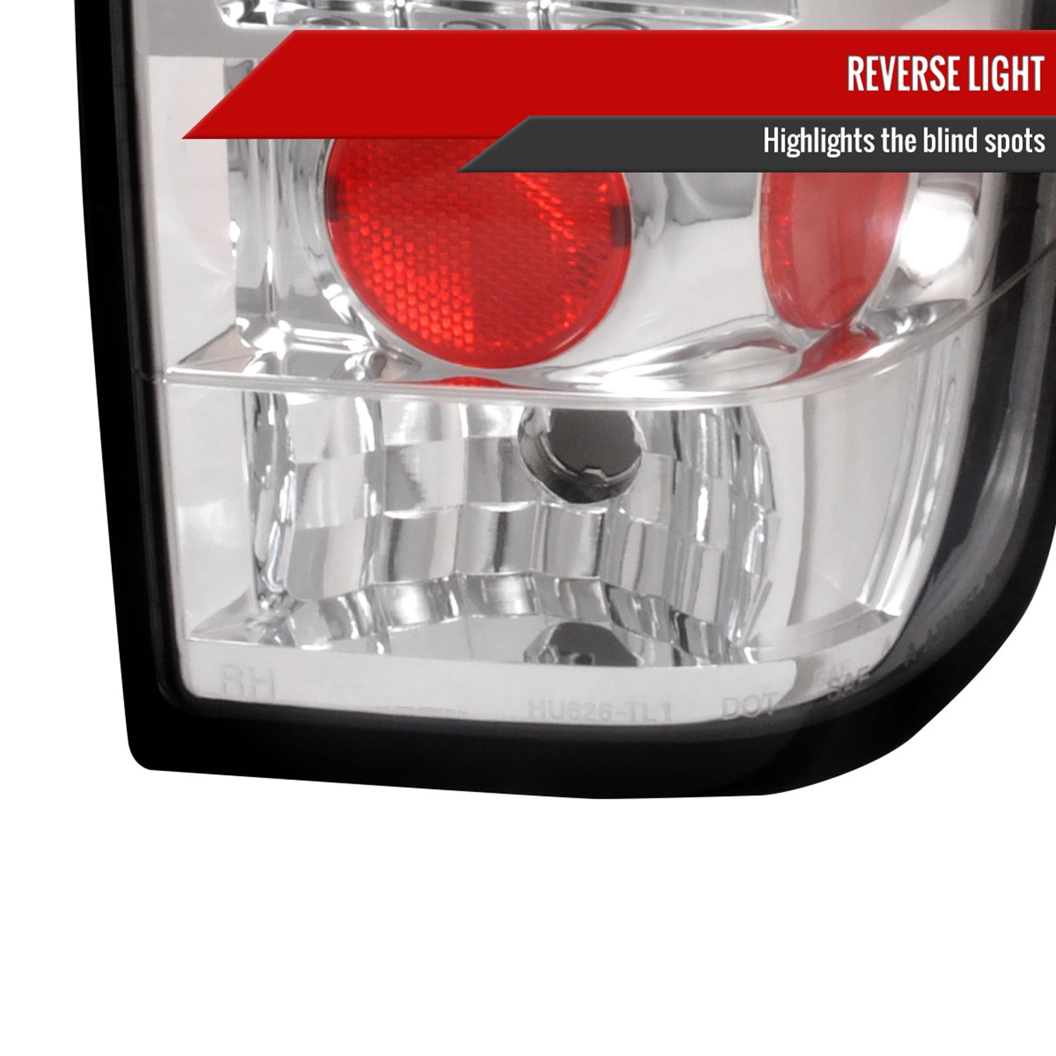 2004-2015 Nissan Titan LED Tail Lights Chrome Housing/Clear Lens