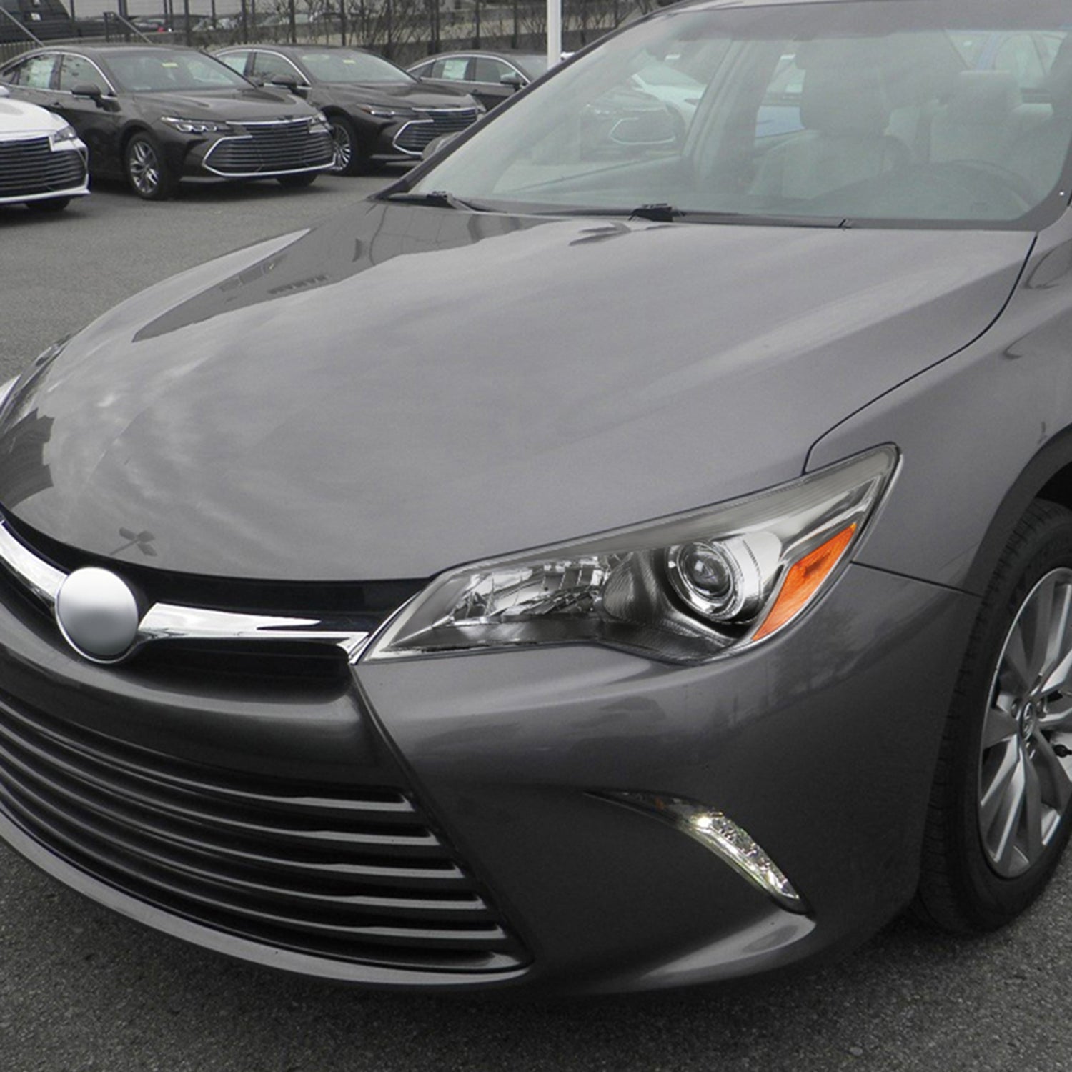 2015-2017 Toyota Camry Projector Headlight Amber Reflector - Driver Side