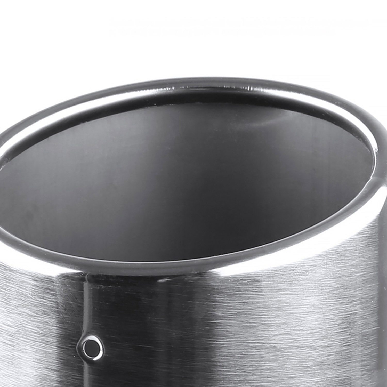 Universal 2.5" Inlet/4.125" Outlet Chrome S.Steel Angled Exhaust Tips - 2PC