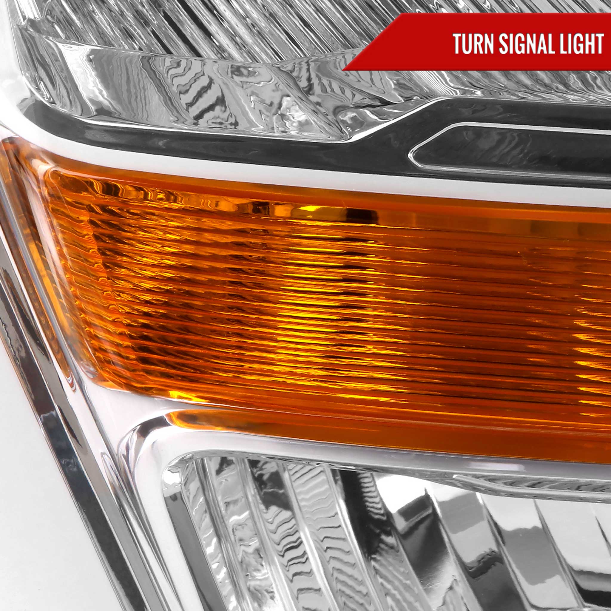 For Ford F-150 2021-2023 Factory Style Headlight Chrome Housing Clear Lens Passenger Side Only