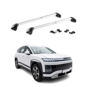 Roof Rack Cross Bars Luggage Carrier for Hyundai Ioniq 9 2025-2026 Alu Silver 2x
