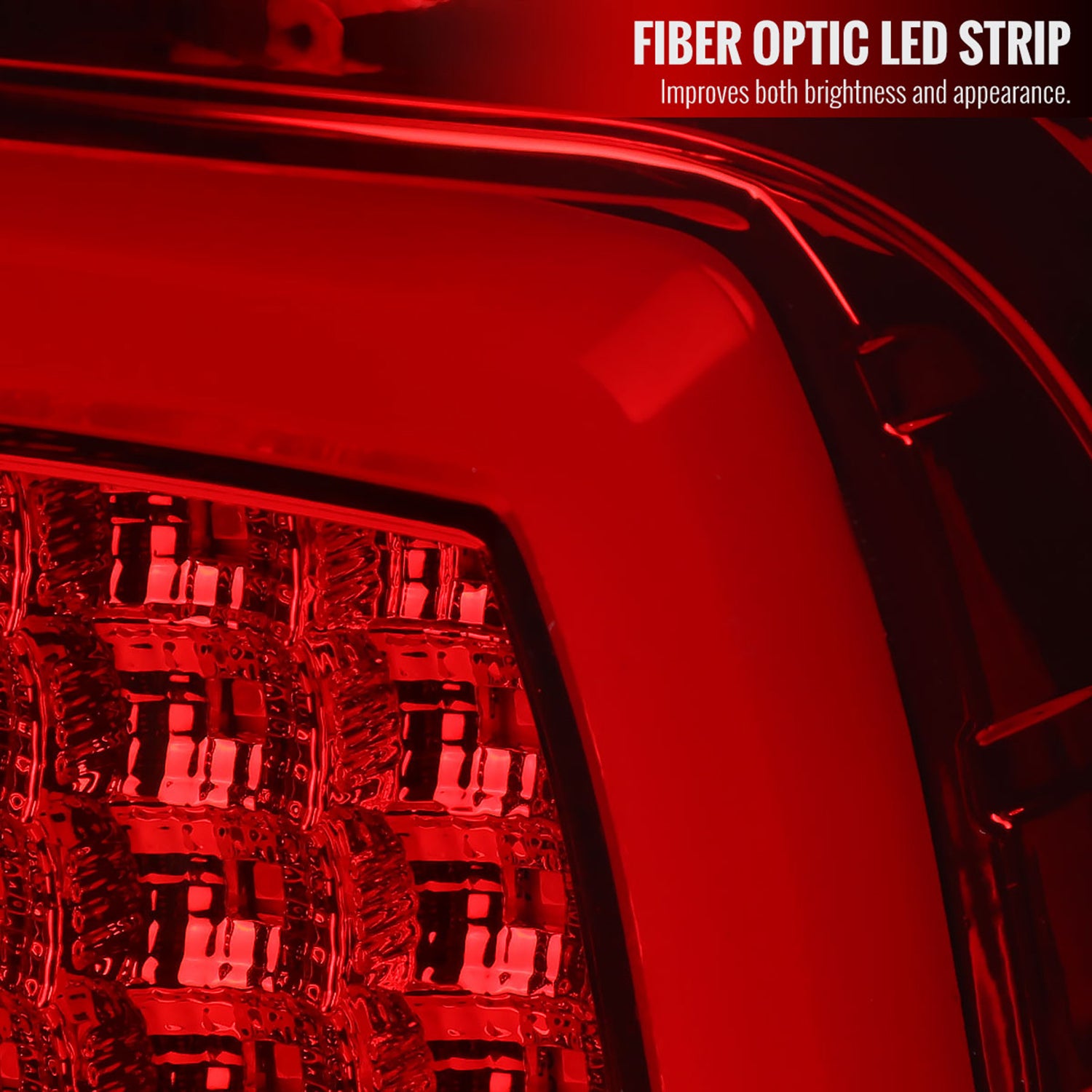 2009-2018 Dodge RAM 1500 2500 3500 White Bar LED Tail Lights Chrome/Red