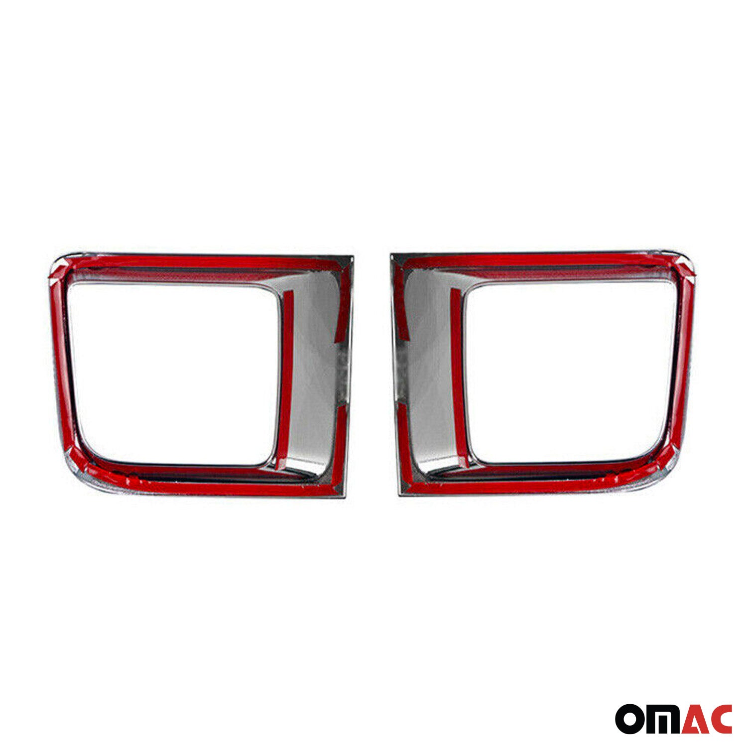 2015-2018 Jeep Renegade Front Bumper Trim Molding Orange 2 Pcs