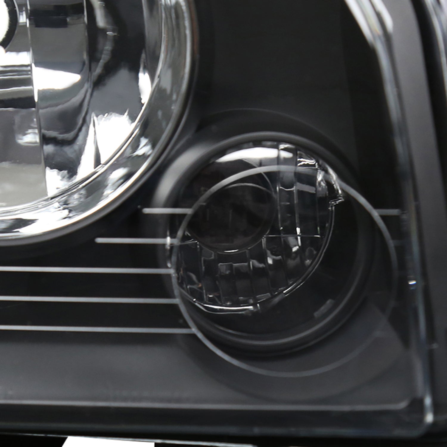 2006-2010 Dodge Charger Factory Style Headlights Matte Black/Clear Lens