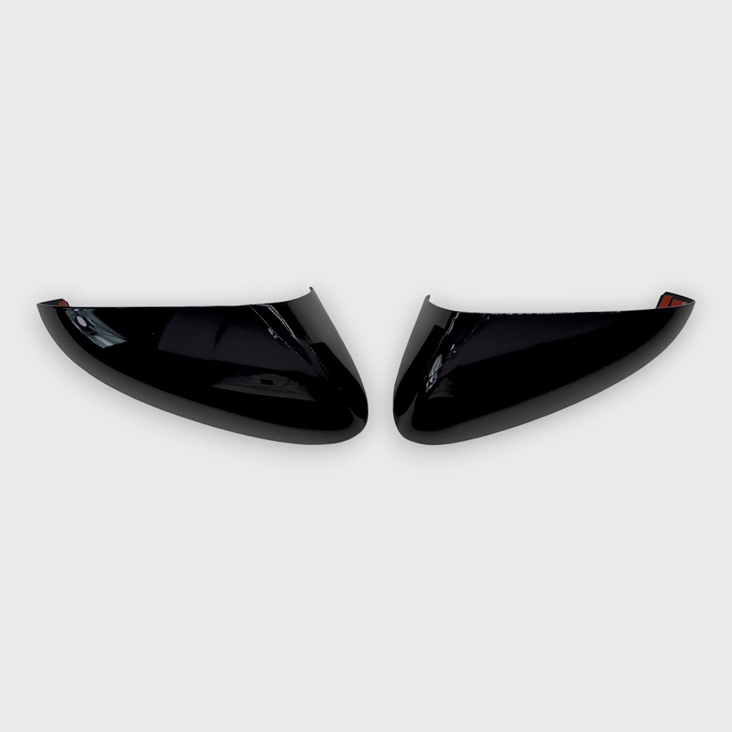 2013-2020 Ford Fusion Mirror Cover Caps Gloss Black 2Pcs ABS Plastic