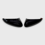 2013-2020 Ford Fusion Mirror Cover Caps Gloss Black 2Pcs ABS Plastic