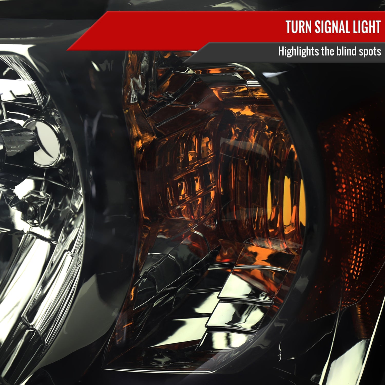 2004-2007 Toyota Highlander Factory Style Headlights Chrome/Smoke Lens