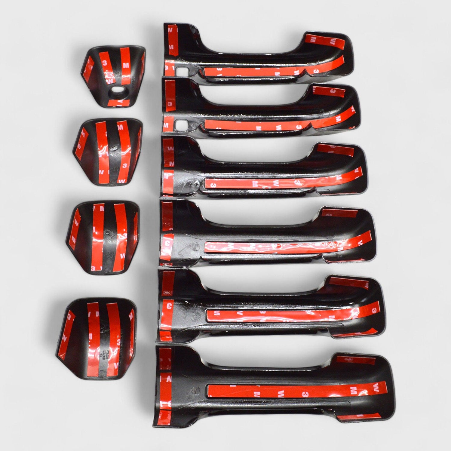 2019-2023 RAM RAM 2500/3500 Door Handle Cover Gloss Black 10Pcs ABS Plastic