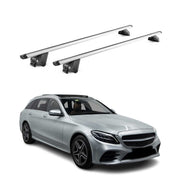 Roof Rack Cross Bars for Mercedes-Benz C Class S205 Wagon 2015-2021 Alu Grey 2x