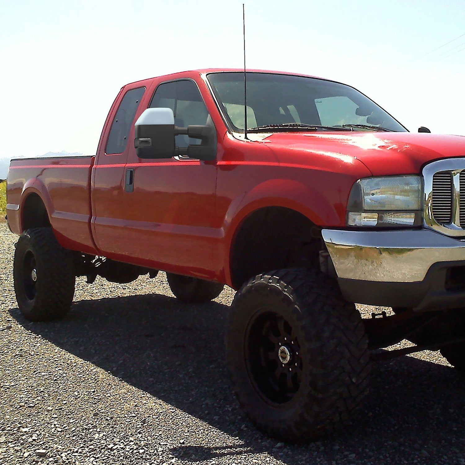 1999-2016 Ford F-250/F-350/F450 Heated Chrome Towing Mirrors Smoke Turn Signal