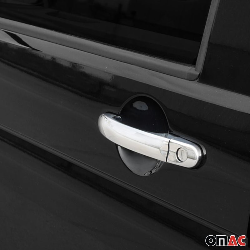 2011-2018 VW Touareg Car Door Handle Cover Protector Steel Chrome 8 Pcs