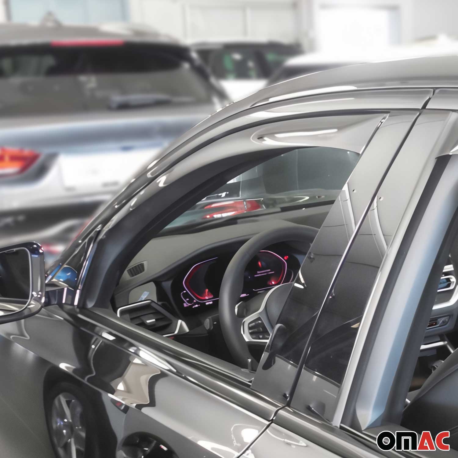 2019-2025 BMW 3 Series G20 Sedan / G21 Touring Window Visor Vent Rain Deflector 2Pcs Smoke