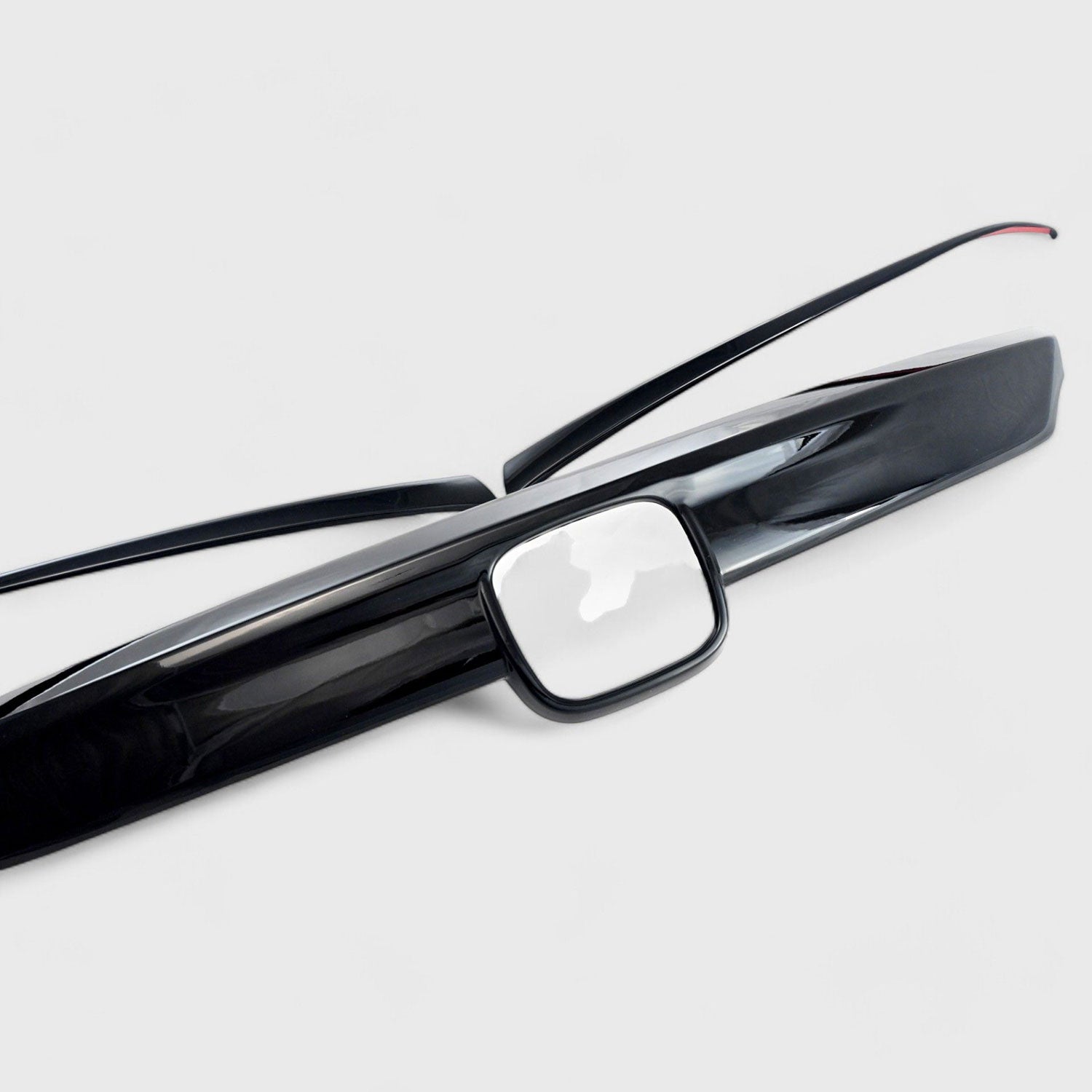 2021-2022 Honda Accord Grille Overlay Gloss Black 3Pcs ABS Plastic