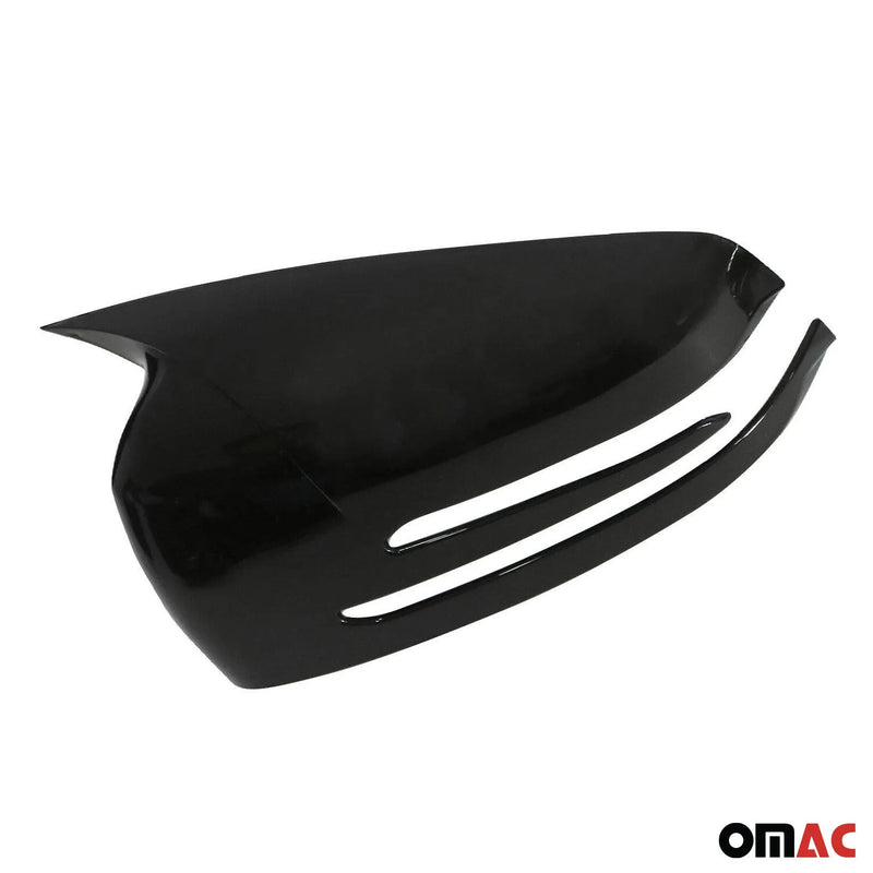 Mercedes W176 W246 C204 X204 X156 W212 Black Glossy Wing Mirror Cover Caps