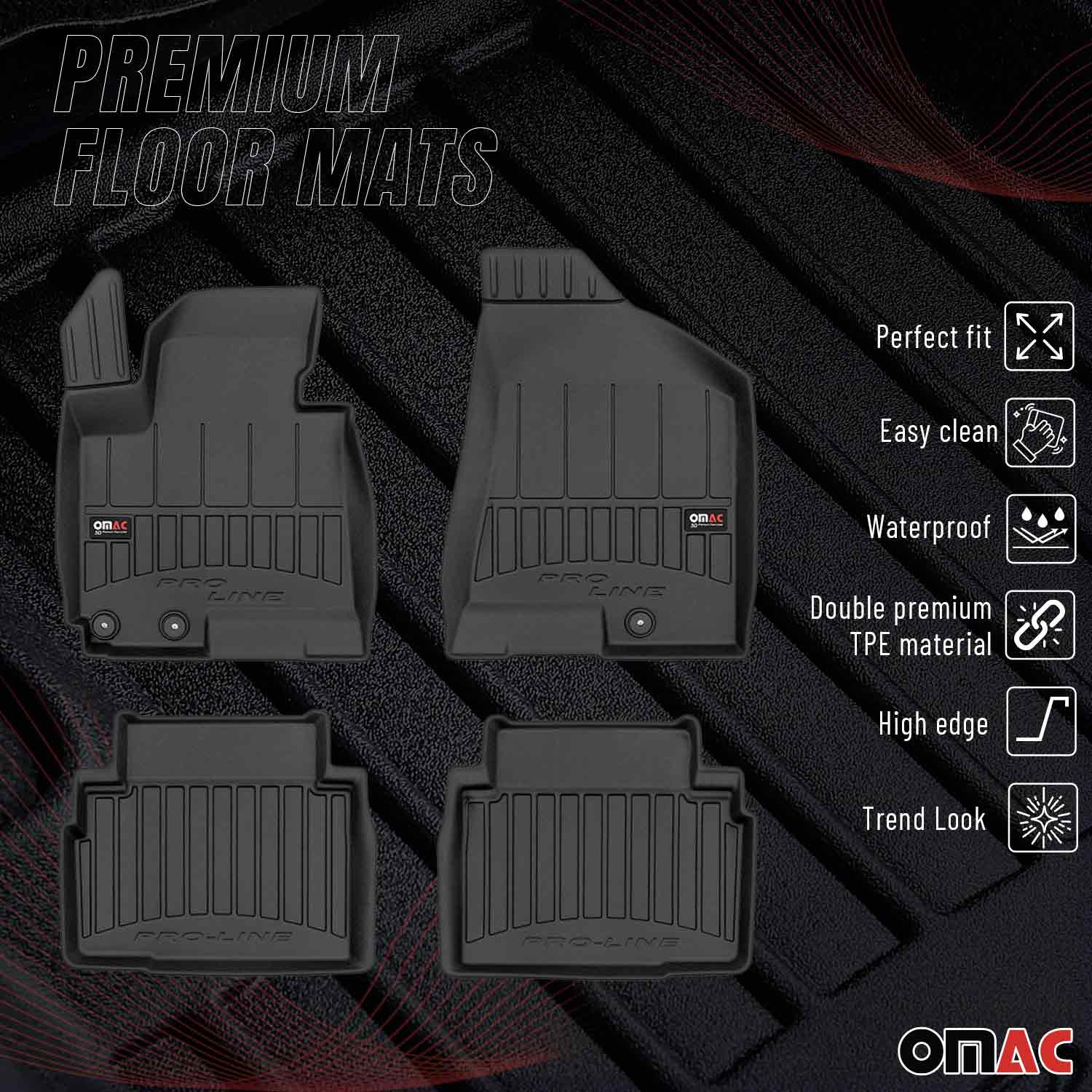 2011-2016 Kia Sportage Premium Floor Mats Liners Full Set All Weather Heavy Duty