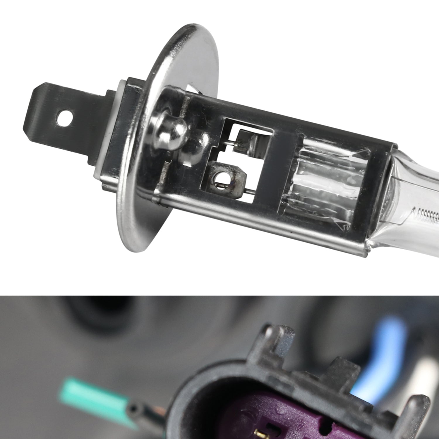 2009-2014 Ford F-150 Dual U-Ring Halo Projector Headlights LED Light Black